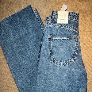 ZARA new with tags wide leg jeans size 4